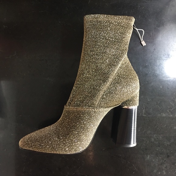 3.1 Philip Lim Gold Ankle Boot NIB! - Picture 7 of 8